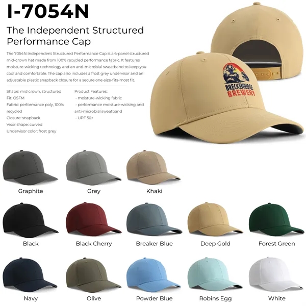 Imperial 7054N The Independent Structured Performance Cap with leatherette patch or... from ASI 74601 Calico