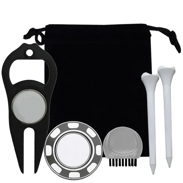Platinum golf kit with ball marker, divot tool, D-Brush, tees and... from ASI 38120 Ball Pro / Diversified Quality Kitchenware
