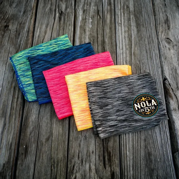 Melange RPET Cooling Towel... from ASI 30208 A P Specialties / AP Specialties