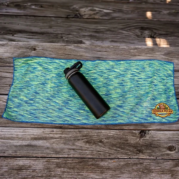 Melange RPET Cooling Towel... from ASI 30208 A P Specialties / AP Specialties