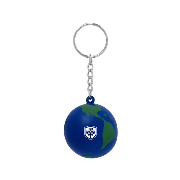 Globe Earth Shape Stress Ball Keychain... from ASI 79530 Prime Line