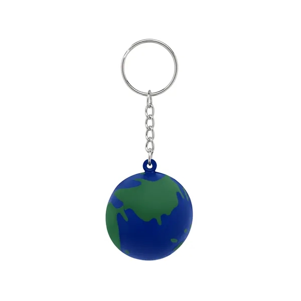 Globe Earth Shape Stress Ball Keychain... from ASI 79530 Prime Line