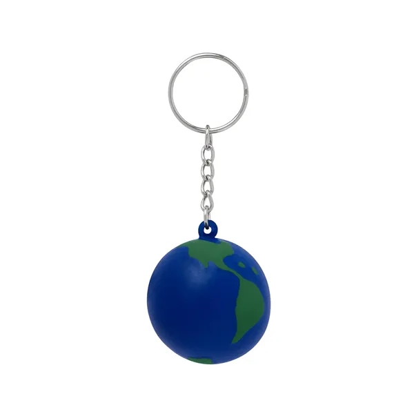 Globe Earth Shape Stress Ball Keychain... from ASI 79530 Prime Line