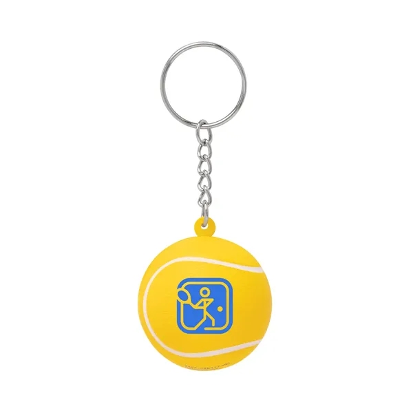 Tennis Ball Shape Stress Ball Keychain... from ASI 79530 Prime Line