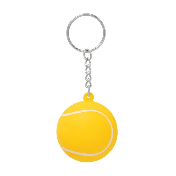 Tennis Ball Shape Stress Ball Keychain... from ASI 79530 Prime Line