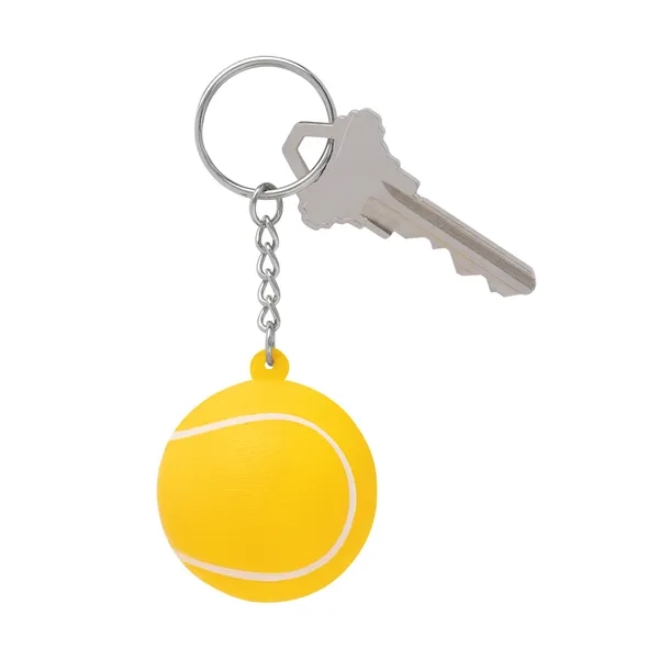 Tennis Ball Shape Stress Ball Keychain... from ASI 79530 Prime Line