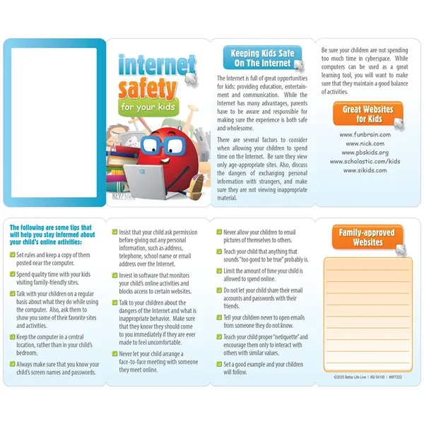 Key Points - Internet Safety for Kids... from ASI 54100 Fields Manufacturing Inc / Better Life Line