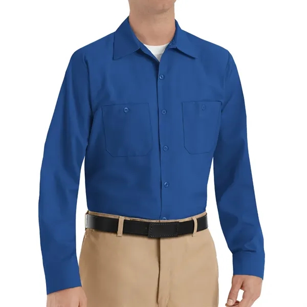 Red Kap Industrial Solid Long Sleeve Work Shirt.... from ASI 86018 Scrub Authority