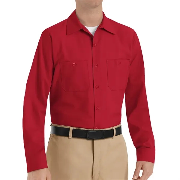 Red Kap Industrial Solid Long Sleeve Work Shirt.... from ASI 86018 Scrub Authority