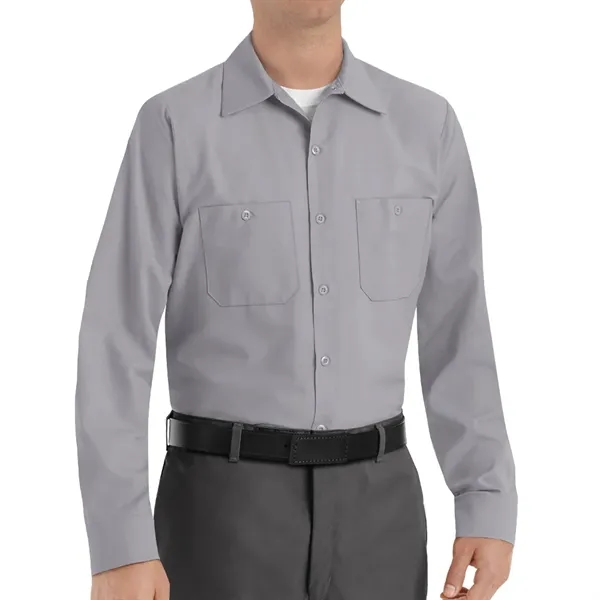 Red Kap Industrial Solid Long Sleeve Work Shirt.... from ASI 86018 Scrub Authority