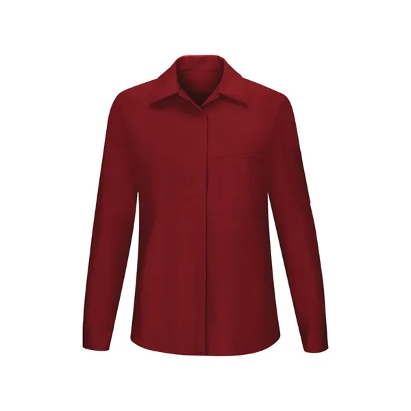 Red Kap Shirts - Women's Long Sleeve Performance Plus Shop... from ASI 86018 Scrub Authority