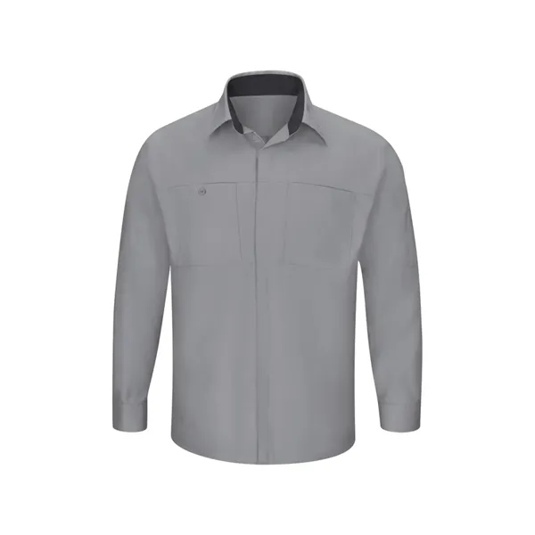 Red Kap Men's Long Sleeve Performance Plus Shop Shirt... from ASI 86018 Scrub Authority