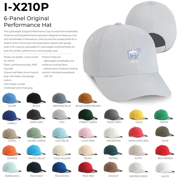 Imperial X210P 6-panel The Original Performance Hat with leatherette patch or... from ASI 74601 Calico
