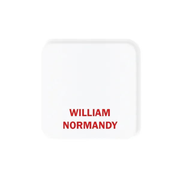 Metal aluminum name badge with pinback, up to 3" square.... from ASI 61966 HPG / Beacon Promotions HPG Gold