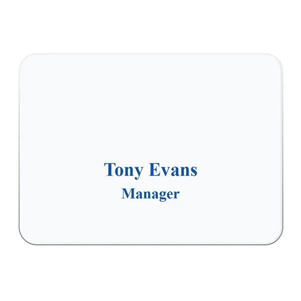 Metal aluminum name badge with pinback, up to 3" square.... from ASI 61966 HPG / Beacon Promotions HPG Gold