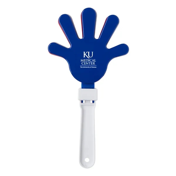 7" plastic hand klapper noisemaker with red, white and blue color.... from ASI 63549 Jornik Manufacturing Corp / Jornik