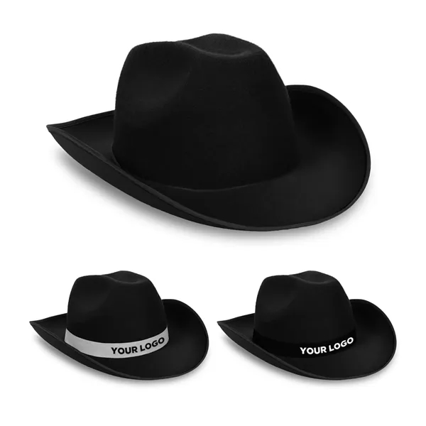 Black Cowboy Hat with Band... from ASI 42016 Brighter Promotions Inc