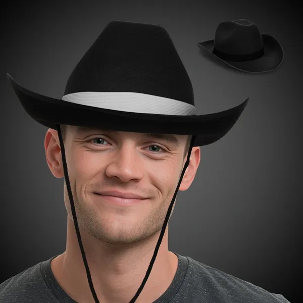 Black Cowboy Hat with Band... from ASI 42016 Brighter Promotions Inc