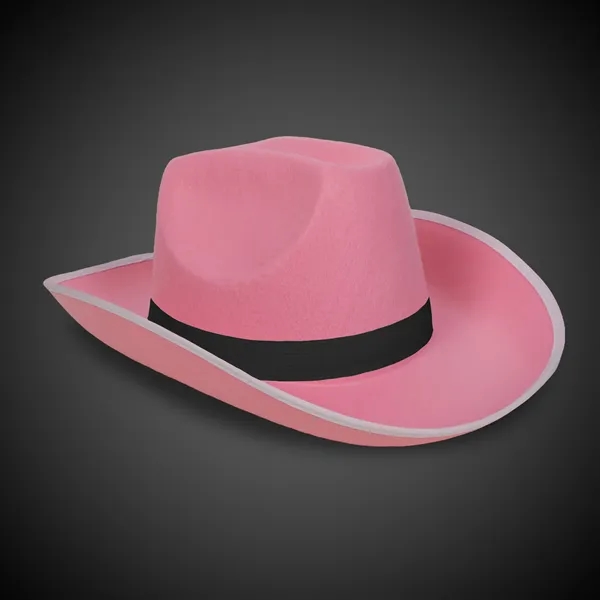 Pink Cowboy Hat with Band... from ASI 42016 Brighter Promotions Inc