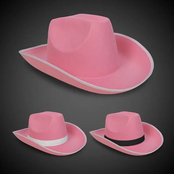 Pink Cowboy Hat with Band... from ASI 42016 Brighter Promotions Inc
