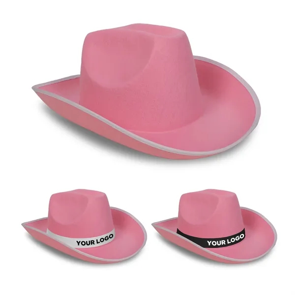 Pink Cowboy Hat with Band... from ASI 42016 Brighter Promotions Inc