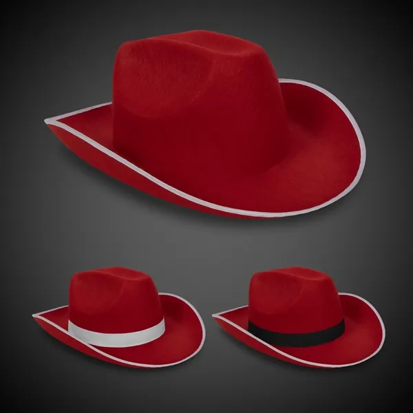 Red Cowboy Hat with Band... from ASI 42016 Brighter Promotions Inc