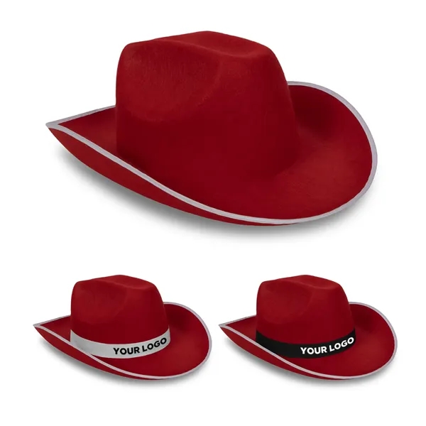 Red Cowboy Hat with Band... from ASI 42016 Brighter Promotions Inc