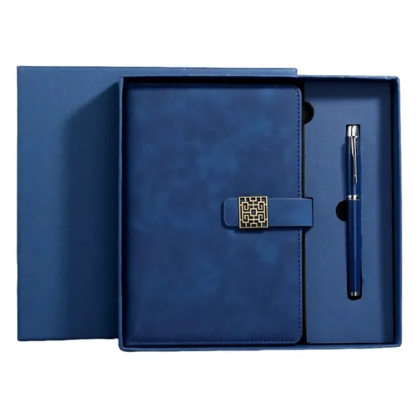 A5 size business journals notebook and ballpoint pen gift box set... from ASI 37218 Athena Promo (tm)