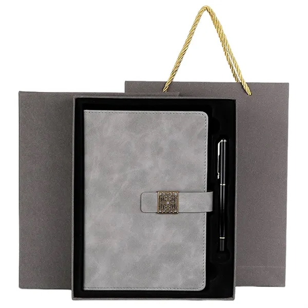 A5 size business journals notebook and ballpoint pen gift box set... from ASI 37218 Athena Promo (tm)