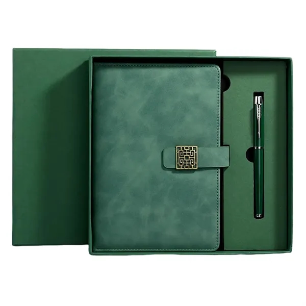 A5 size business journals notebook and ballpoint pen gift box set... from ASI 37218 Athena Promo (tm)