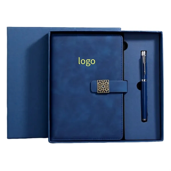 A5 size business journals notebook and ballpoint pen gift box set... from ASI 37218 Athena Promo (tm)