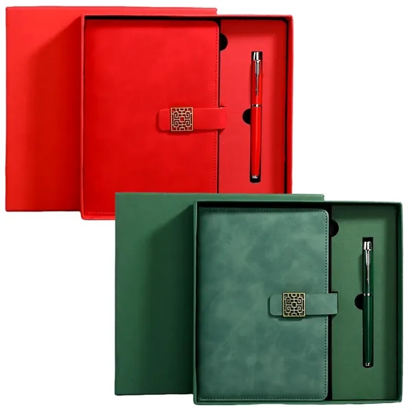 A5 size business journals notebook and ballpoint pen gift box set... from ASI 37218 Athena Promo (tm)