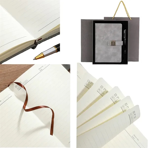 A5 size business journals notebook and ballpoint pen gift box set... from ASI 37218 Athena Promo (tm)