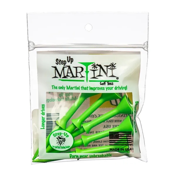 Martini 2-inch short golf tee with one-color imprint. Durable, USA-made, perfect... from ASI 72657 Active Life Promo / Active Life