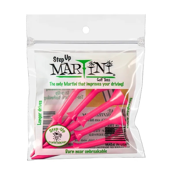 Martini 2-inch short golf tee with one-color imprint. Durable, USA-made, perfect... from ASI 72657 Active Life Promo / Active Life