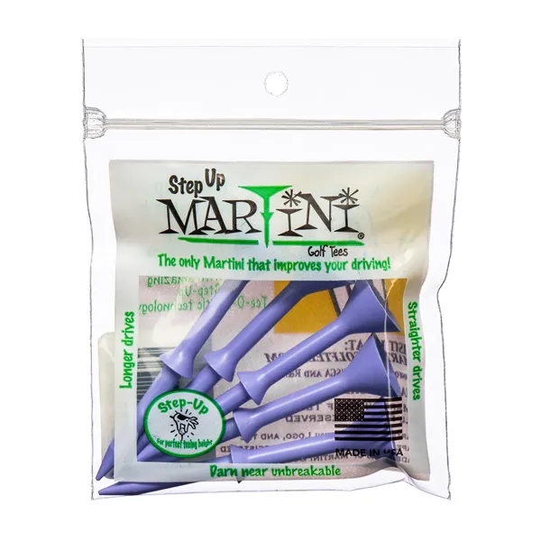 Martini 2-inch short golf tee with one-color imprint. Durable, USA-made, perfect... from ASI 72657 Active Life Promo / Active Life
