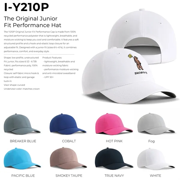 Imperial Y210P The Original Junior Fit Performance Hat with leatherette patch... from ASI 74601 Calico