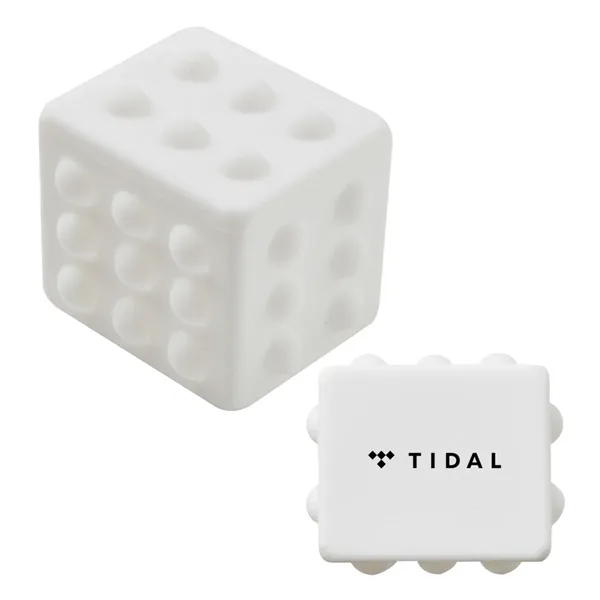 Rectangle shaped silicone fidget ball with dimpled push-pop surface.... from ASI 63549 Jornik Manufacturing Corp