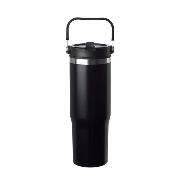 Stainless steel travel mug with plastic interior of 30 oz capacity... from ASI 37218 Athena Promo (tm)