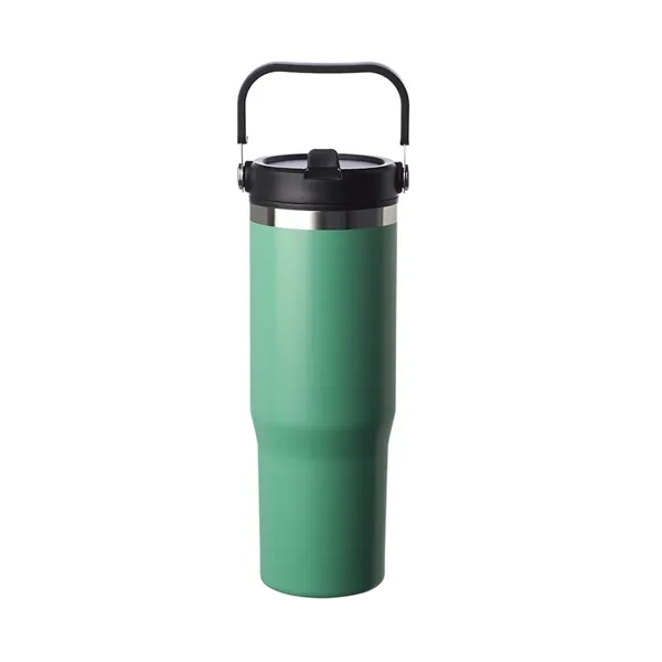 Stainless steel travel mug with plastic interior of 30 oz capacity... from ASI 37218 Athena Promo (tm)