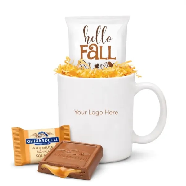 Fall Themed Gift Mug with Coffee or Cocoa... from ASI 89971 Stuff A Mug