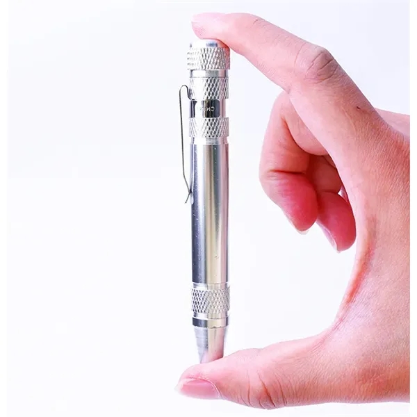 Portable 8-in-1 magnetic screwdriver pen with internal storage for 8 common... from ASI 72657 Active Life Promo / Active Life
