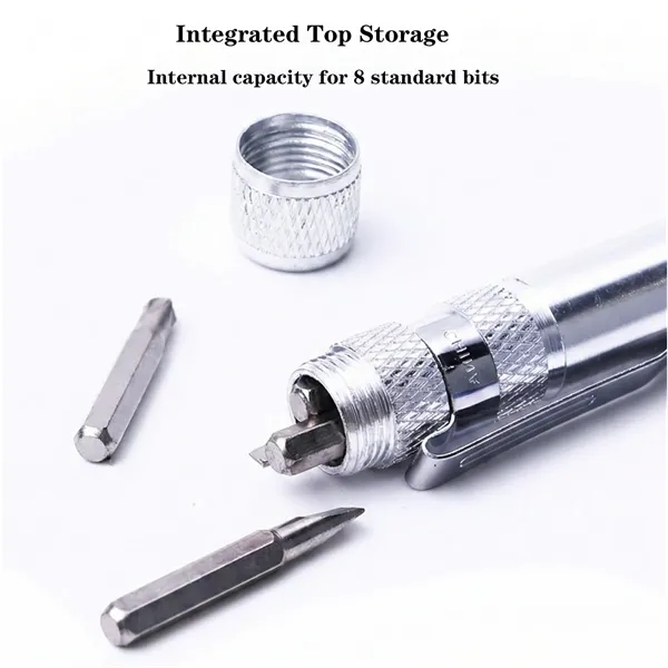 Portable 8-in-1 magnetic screwdriver pen with internal storage for 8 common... from ASI 72657 Active Life Promo / Active Life