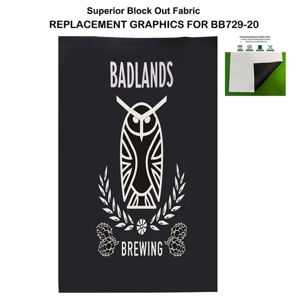 72Hr Fast Ship - Replacement Graphics Single sided 5'w x 8'h,... from ASI 53509 FIEL-Fairdeal Import & Export