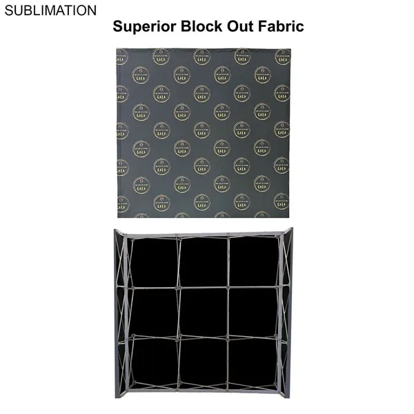 72 Hr Fast Ship - 7.5' straight wall fabric pop-up display... from ASI 53509 FIEL-Fairdeal Import & Export