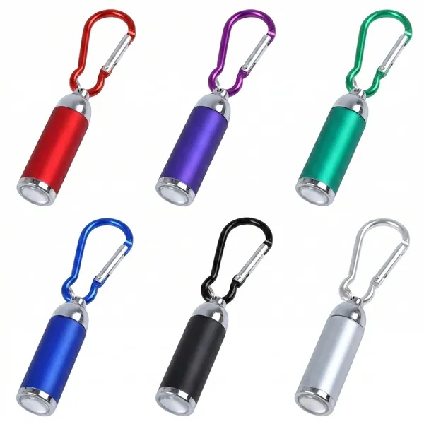 Portable LED flashlight keychain with zoom function and clip, ideal for... from ASI 72657 Active Life Promo / Active Life