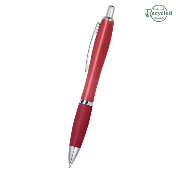 Ballpoint pen with plunger action and rubberized grip.... from ASI 61125 Hit Promotional Products / Hit®