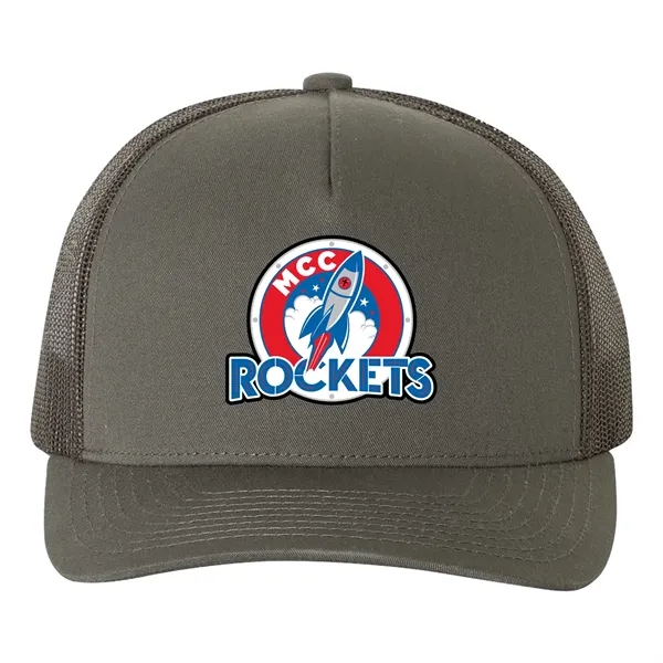 YUPOONG CLASSICS FIVE-PANEL RETRO TRUCKER CAP... from ASI 30208 A P Specialties / AP Specialties
