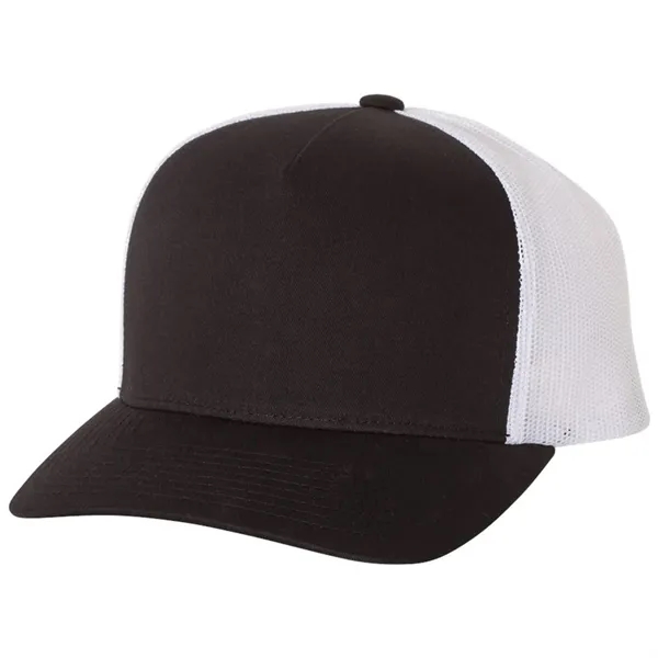 YUPOONG CLASSICS FIVE-PANEL RETRO TRUCKER CAP... from ASI 30208 A P Specialties / AP Specialties