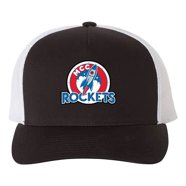 YUPOONG CLASSICS FIVE-PANEL RETRO TRUCKER CAP... from ASI 30208 A P Specialties / AP Specialties